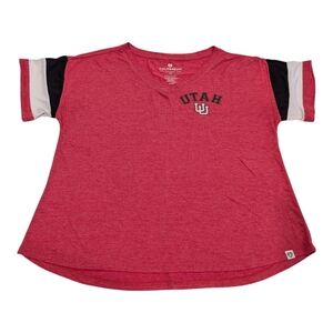 Colosseum Red and Black Utah Utes Tee